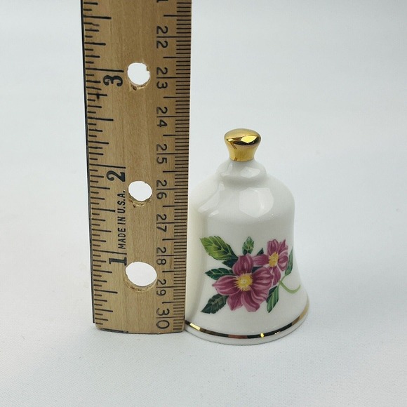 Danbury Mint New York Rose Official State Flower Bell Collection - Picture 4 of 5